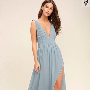 LuLu Light Blue Maxi Dress